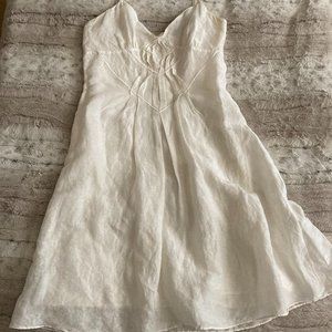 XS MAX Studio Linen/Silk Strap Dress